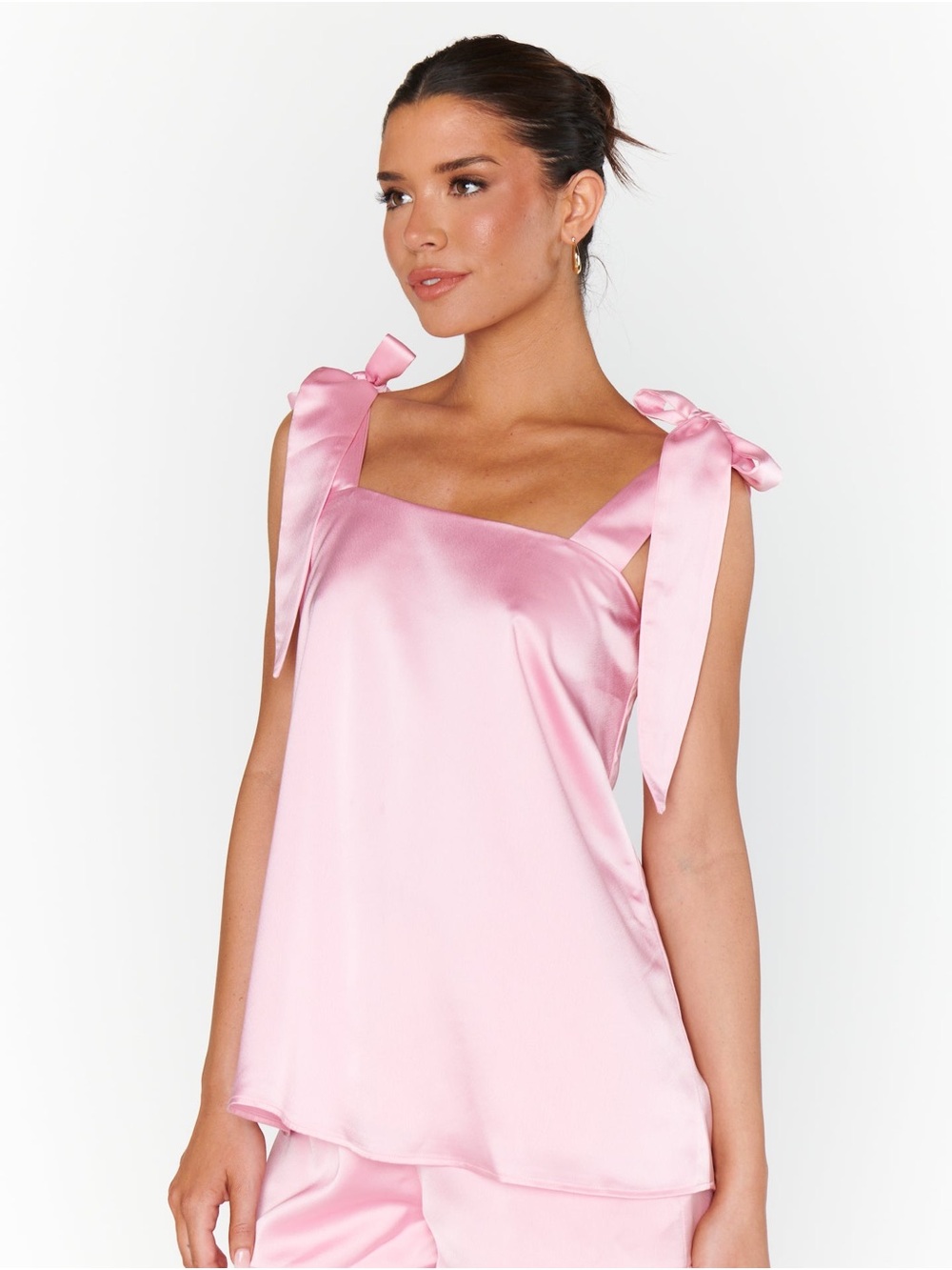 SHOW ME YOUR MUMU Makeup Tank In Light Pink Luxe Satin - Picture 3 of 8